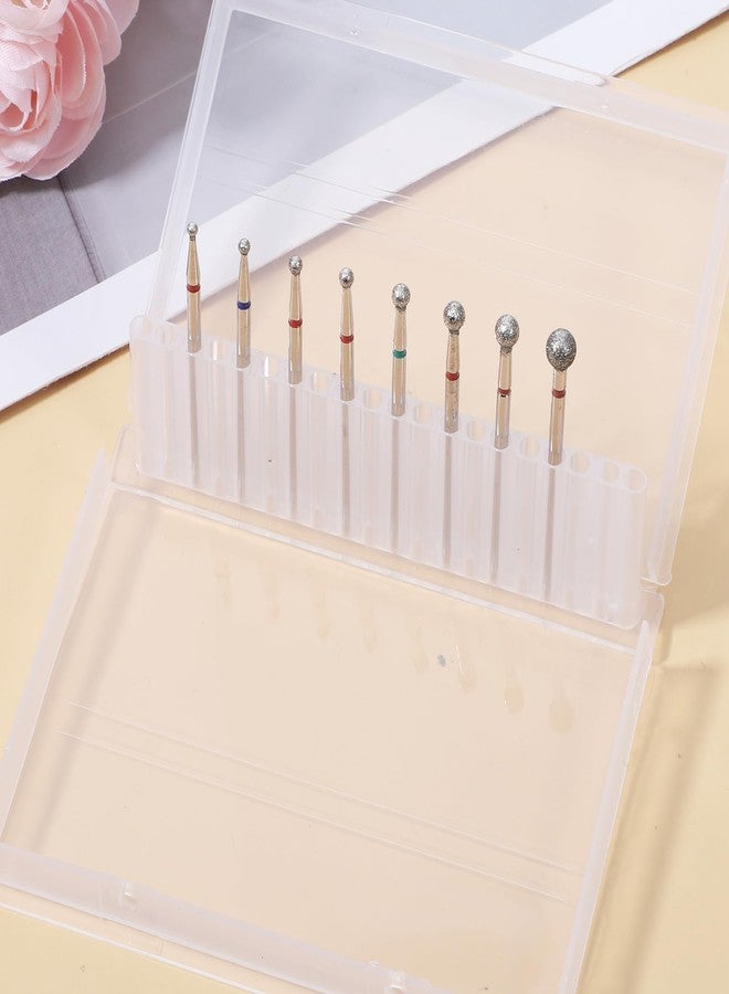 Alrhso 8 PCS Ball Bit Nail Drill Bit Sets for Cuticles Ball Drill Bits for Nails Various Sizes 3/32 Inch Professional Manicure Pedicure Nails Salon Tools for Nail Technician - Image 5